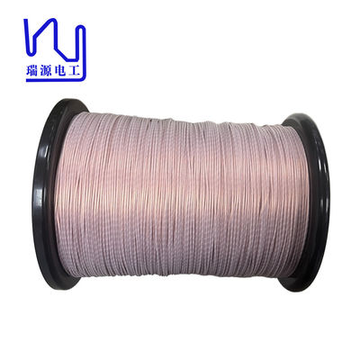 2UEW-F Taped Litz Wire 0.05mmx600 PTFE Insulation Taped Stranded Copper Wire