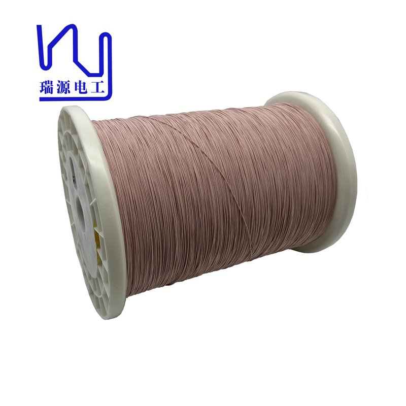 Voltage 3300v UEW Insulated Copper Litz Wire 20 Strands 0.1mm Single Wire Silk Jacket 155.C