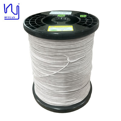 Fil de cuivre recouvert de soie de fil d'aimant émaillé par fil à haute fréquence de 0.1mm
