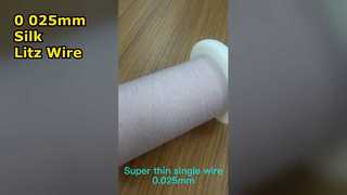 Fil de litz de service en nylon 0,025 mmx10 fil de litz recouvert de soie