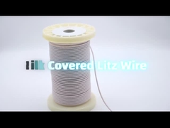 La soie à haute fréquence de polyester de fil Superthin de 0.04mm Ustc Litz a couvert
