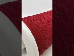 La couleur bleue de couleur rouge la soie que faite sur commande a couvert le polyester de nylon de fil de litz d'en cuivre a servi le toron